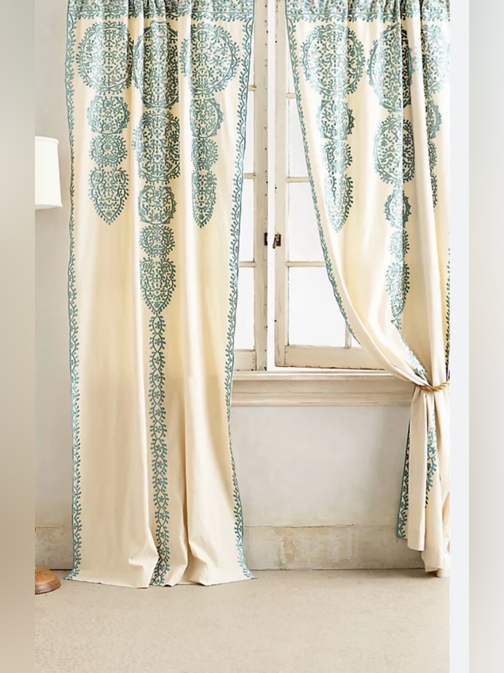 Anthropologie Marrakech curtains, 2 panels, 42” x 84”